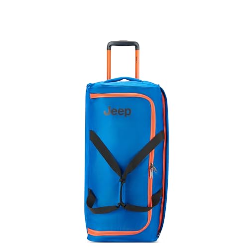 Jeep JS009D Two Wheel Rolling Travel Duffle Bag, Blue, 27 Inch