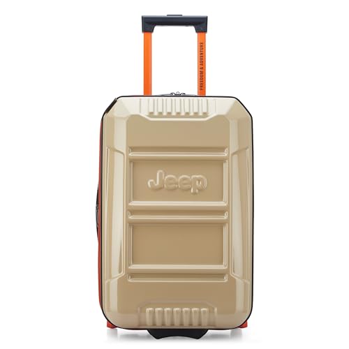 Jeep JH003B Hardside Expandable Luggage with Two Wheels (Warm Sand, Carry-On 21 Inch)